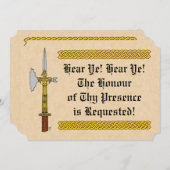 エドワード4世のポールアックスの招待 (正面/裏面)