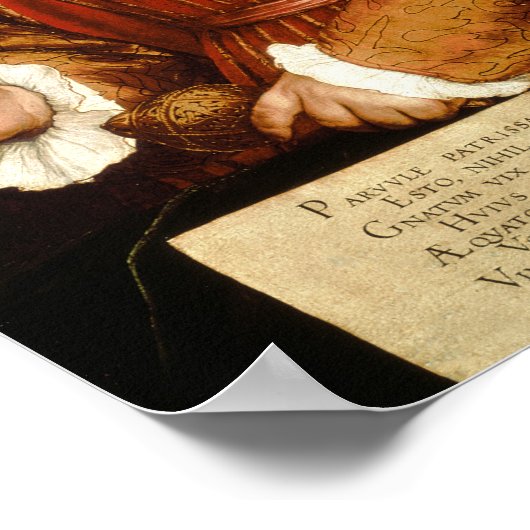 エドワード6世の子としてのポートレート, c.1538 ポスター (角)