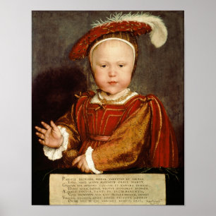 エドワード6世の子としてのポートレート, c.1538 ポスター