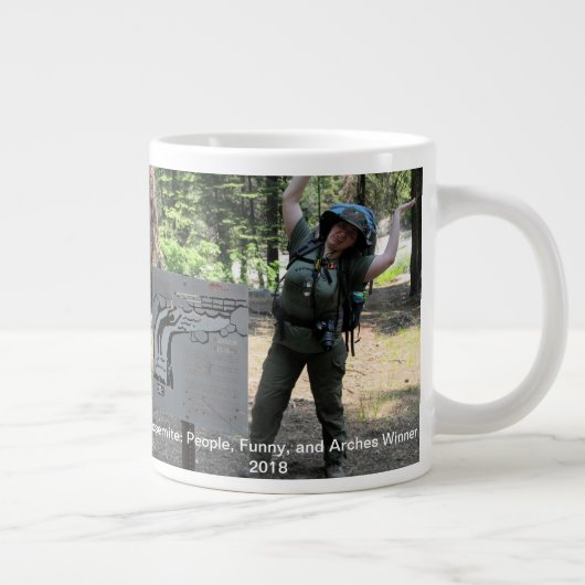 エドワード·ウォルトン2018ヨセミット2デボラ、ダニエル·写真 ジャンボコーヒーマグカップ (右)