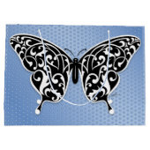 エドワード・エクシによるエレガントなバタフライギフトバッグデザイン ラージペーパーバッグ (裏面)