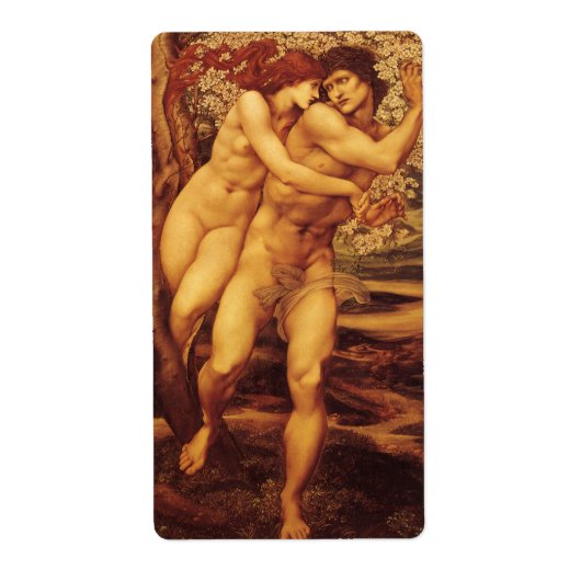 エドワード・コーリー・バーン=ジョーンズ卿の許しの木 ラベル (正面)