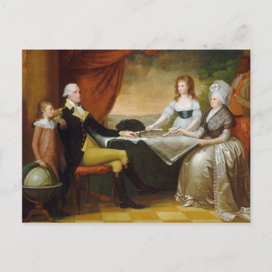 エドワード・サベージ・ザ・ワシントン・ファミリー ポストカード (正面)