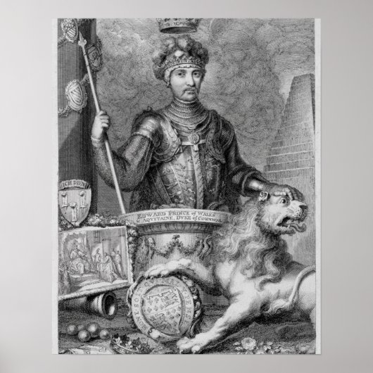 エドワード・ザ・ブラック・プリンス(1330年~76年)の後 ポスター (正面)