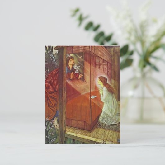 エドワード・ジョーンズ:受胎告知。神の花 ポストカード (スタンド正面)