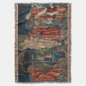 エドワード・バーヌ=ジョーンズによるマギ崇拝 スローブランケット (正面縦)