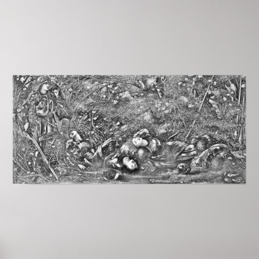 エドワード・バーヌ・ジョーンズ・ザ・ブリア・ウッド ポスター (正面)