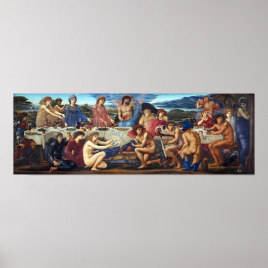 エドワード・バーン=ジョーンズぺレウスの饗宴 ポスター (正面)