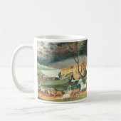 エドワード・ヒックスによるノアの箱舟、ヴィンテージ・フォーク・アート コーヒーマグカップ (左)