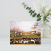 エドワード・ヒックス – アンインディアンサマービューオブザファーム ポストカード (スタンド正面)