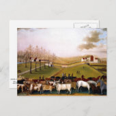 エドワード・ヒックス – アンインディアンサマービューオブザファーム ポストカード (正面/裏面)