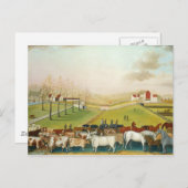 エドワード・ヒックス – ザ・コーネルファーム ポストカード (正面/裏面)