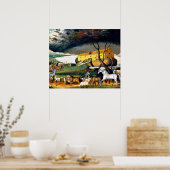 エドワード・ヒックス – ノアズアーク ポスター (キッチン)