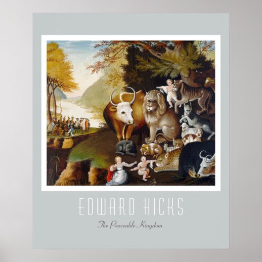 エドワード・ヒックス – 平和な王国 ポスター (正面)