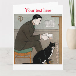 エドワード・ペンフィールド折り畳みグリーティングカード カード