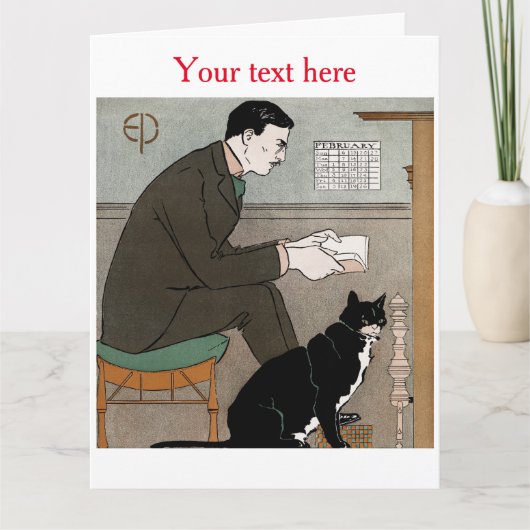 エドワード・ペンフィールド折り畳みグリーティングカード カード (正面)