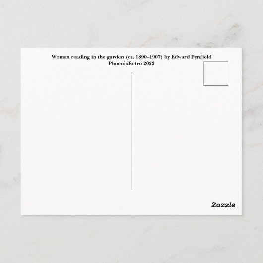 エドワード・ペンフィールド ポストカード (裏面)