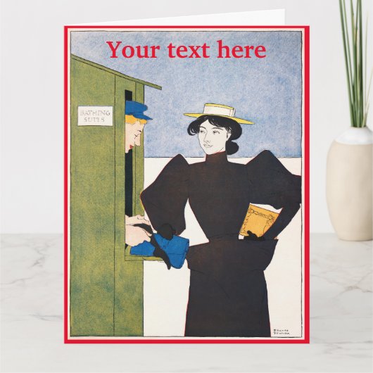 エドワード・ペンフィールド 折りたたみ式グリーティングカード カード (正面)