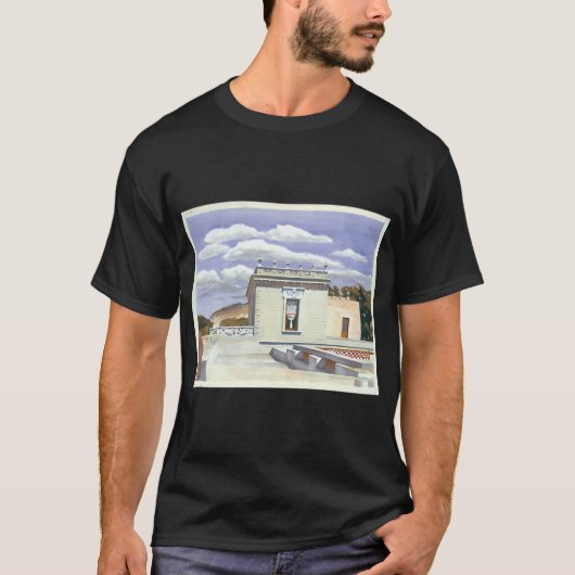エドワード・ホッパーのアパート Tシャツ (正面)