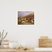 エドワード・ホーナー・レイナードと彼の兄弟ジョージ、グロ ポスター (キッチン)