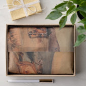 エドワード・ボレインによるウェスタン・アート「ライディング・ヘルト」 薄葉紙 (ギフト)