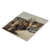 エドワード・ボレインによるステージコーチホールドアップ タイル (側面)