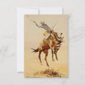 エドワード・ボレインによる馬#2のカウボーイ サンキューカード (正面)