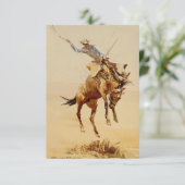 エドワード・ボレインによる馬#2のカウボーイ サンキューカード (スタンド正面)