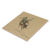 エドワード・ボレインによる馬#3のカウボーイ タイル (側面)