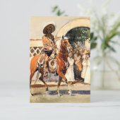 エドワード・ボレインによる「メキシコ教会の外」 サンキューカード (スタンド正面)