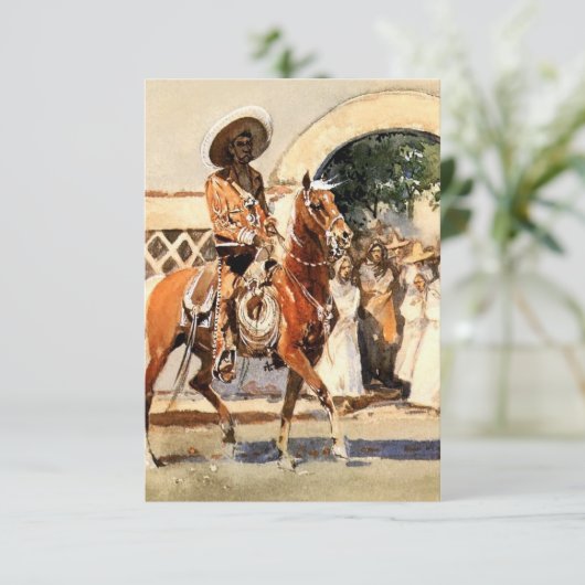 エドワード・ボレインによる「メキシコ教会の外」 サンキューカード (スタンド正面)