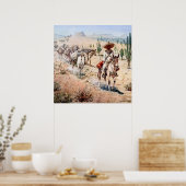 エドワード・ボレインによる「ヴァケロ・パック・トレイン」 ポスター (キッチン)