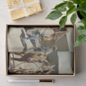 エドワード・ボレインの「トレイル・ドライブ」西部芸術 薄葉紙 (ギフト)