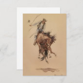 エドワード・ボーリンの手でブロンクを打つ サンキューカード (正面/裏面)