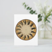 エドワード・マイブリッジ・カップルウォルチング・フェナキストスコープ ポストカード (スタンド正面)