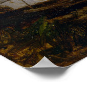 エドワード・ミッチェル・バニスター・ムーン・オーバー・ア・ハーバー ポスター (角)