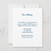 エドワード・メイソン・エグルストンの『宝物を持ち帰る』 招待状 (裏面)