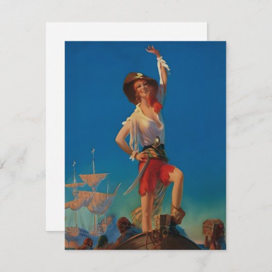 エドワード・メイソン・エグルストンの『宝物を持ち帰る』 招待状 (正面/裏面)