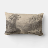 エドワード・リアの熱帯ヤシの木の枕 ランバークッション (裏面)
