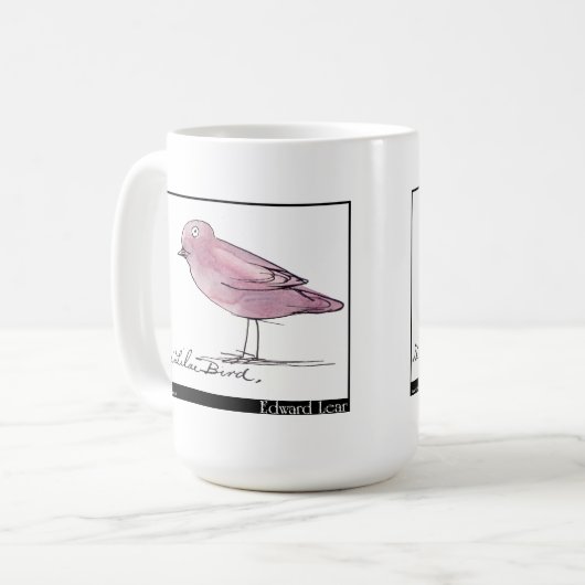 エドワード・リアの薄紫の鳥 コーヒーマグカップ (正面左)