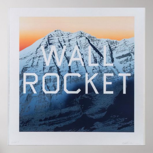 エドワード・ルシャ - Wall Rocket - 2013 ポスター (正面)