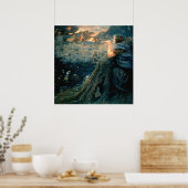 エドワード・ロバート・ヒューズ著「トワイライトファンタジー」 ポスター (キッチン)