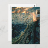 エドワード・ロバート・ヒューズ著「トワイライトファンタジー」 ポストカード (正面/裏面)