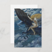 エドワード・ロバート・ヒューズ著「ドリームイジル – ヴァルキリー」 サンキューカード (正面/裏面)