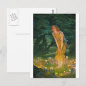 エドワード・ロバート・ヒューズ – ミッドサマー・イブ ポストカード (正面/裏面)