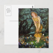 エドワード・ロバート・ヒューズ・ミッドサマー・イブ ポストカード (正面/裏面)