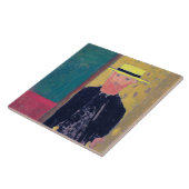 エドワード·ヴィラード·セルフポートレート(ひげの生えた男) タイル (側面)