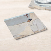 エドワード・ヴィラード・ベッド スクエアペーパーコースター (アングル)