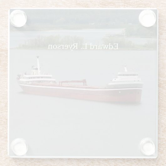 エドワード・L・ライアソン・グラス・コースター ガラスコースター (裏面)