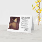 エドワードDe Vereが付いているソネット29 カード (黄色い花)